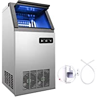 Los mejores  - VEVOR Máquina para Hacer Hielo de Acero Inoxidable de Calidad Alimentaria- Trituradora de Máquina de Hielo Comercial…